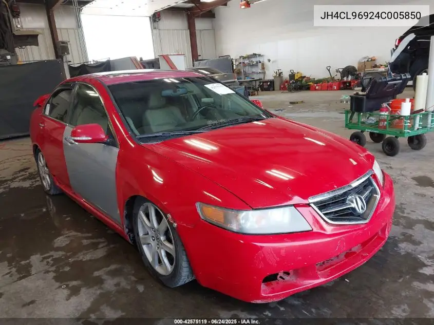 2004 Acura Tsx VIN: JH4CL96924C005850 Lot: 42575119