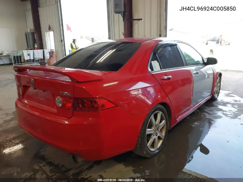 2004 Acura Tsx VIN: JH4CL96924C005850 Lot: 42575119