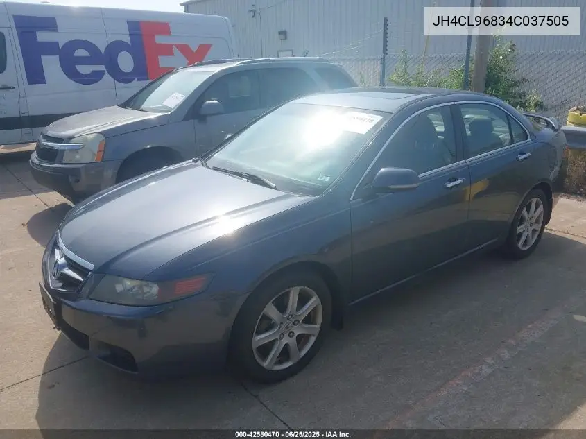 2004 Acura Tsx VIN: JH4CL96834C037505 Lot: 42580470
