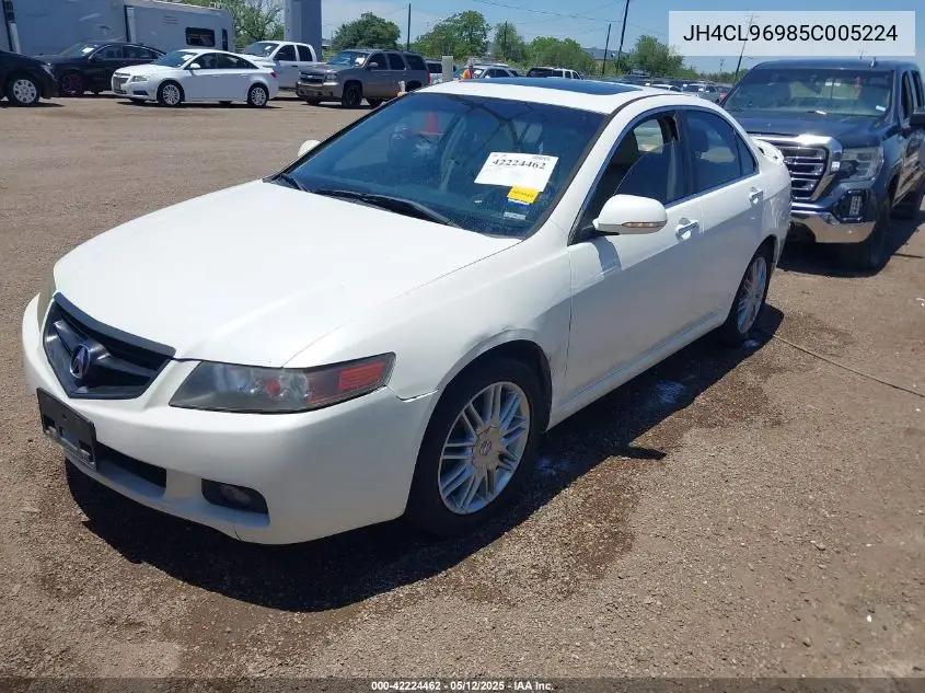 2005 Acura Tsx VIN: JH4CL96985C005224 Lot: 42224462