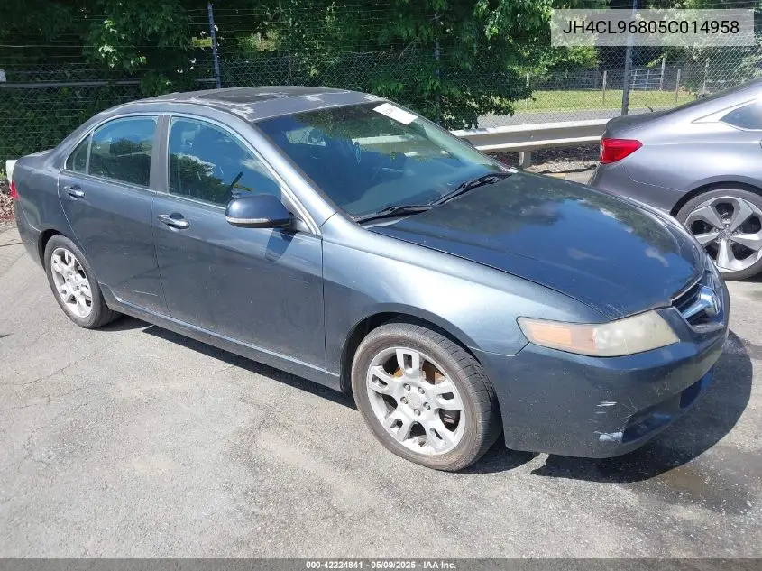 2005 Acura Tsx VIN: JH4CL96805C014958 Lot: 42224841