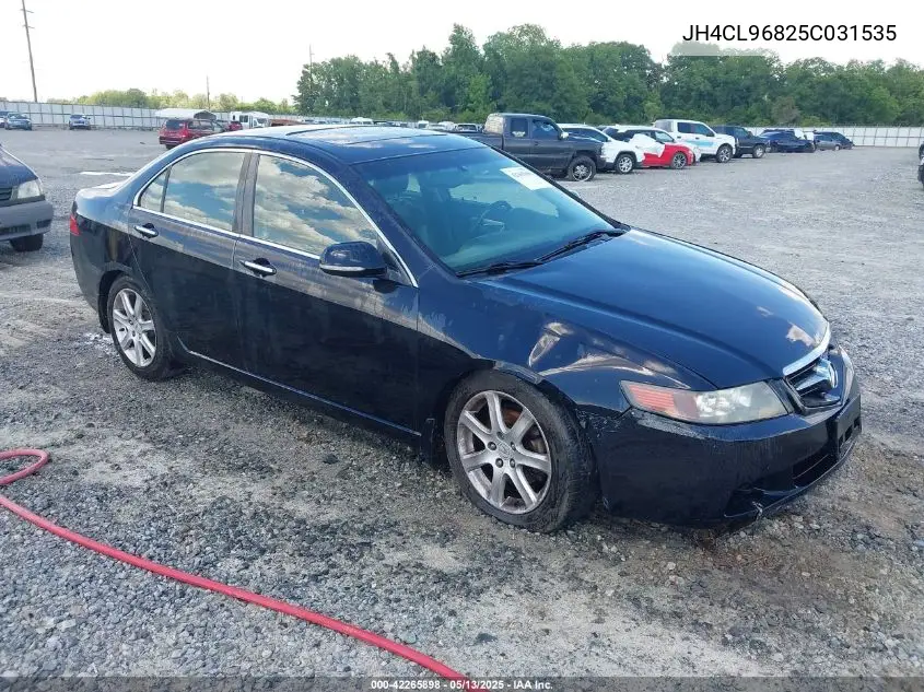 2005 Acura Tsx VIN: JH4CL96825C031535 Lot: 42265898