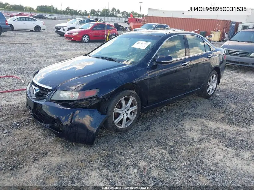 2005 Acura Tsx VIN: JH4CL96825C031535 Lot: 42265898