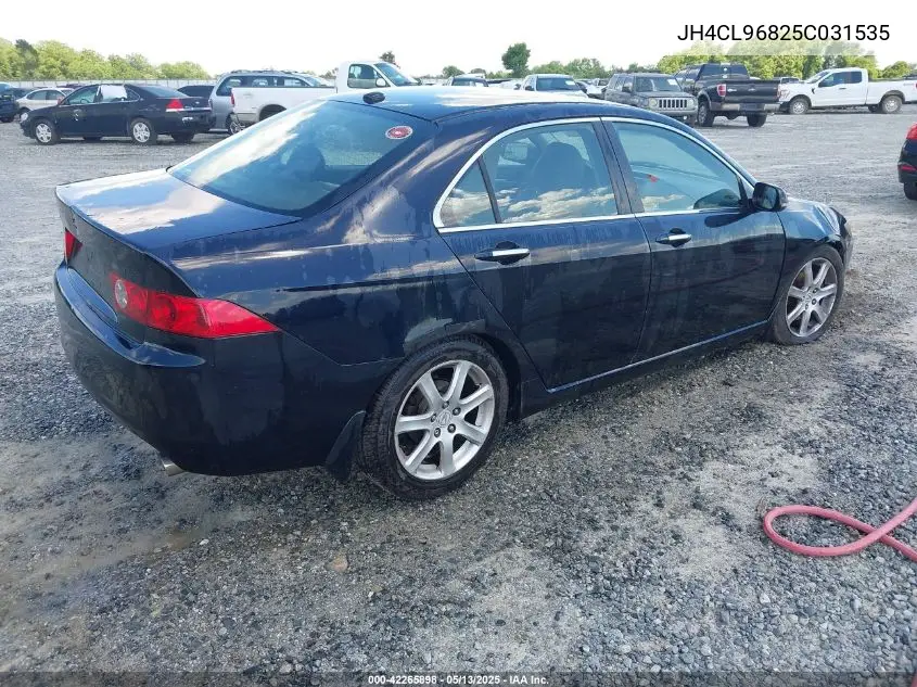 2005 Acura Tsx VIN: JH4CL96825C031535 Lot: 42265898
