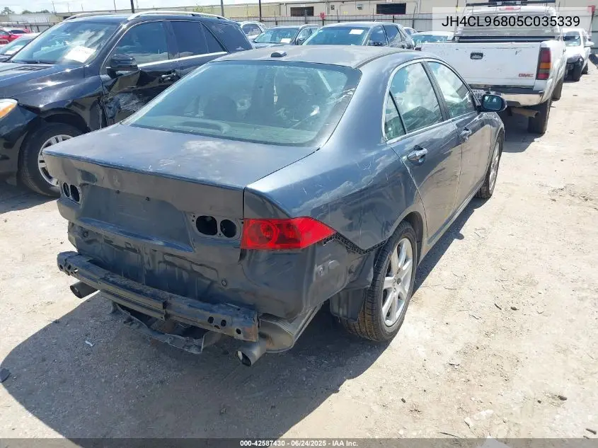 2005 Acura Tsx VIN: JH4CL96805C035339 Lot: 42587430