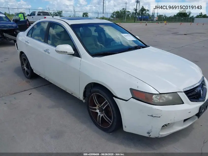 2005 Acura Tsx VIN: JH4CL96915C019143 Lot: 42599406
