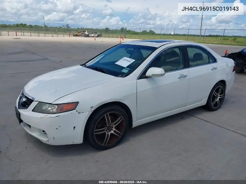 2005 Acura Tsx VIN: JH4CL96915C019143 Lot: 42599406