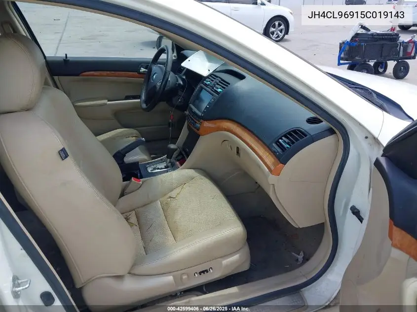 2005 Acura Tsx VIN: JH4CL96915C019143 Lot: 42599406