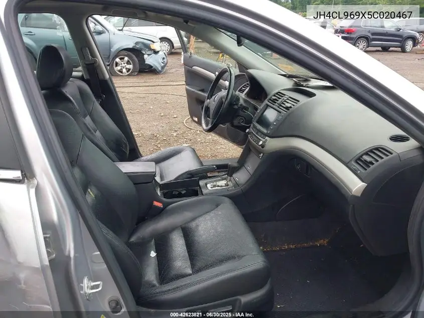 2005 Acura Tsx VIN: JH4CL969X5C020467 Lot: 42623821