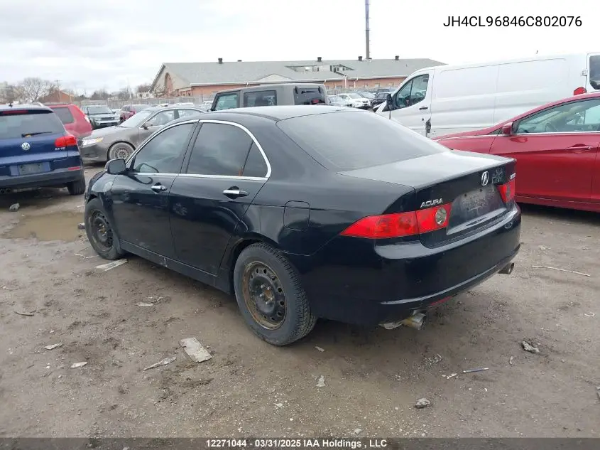 2006 Acura Tsx VIN: JH4CL96846C802076 Lot: 12271044