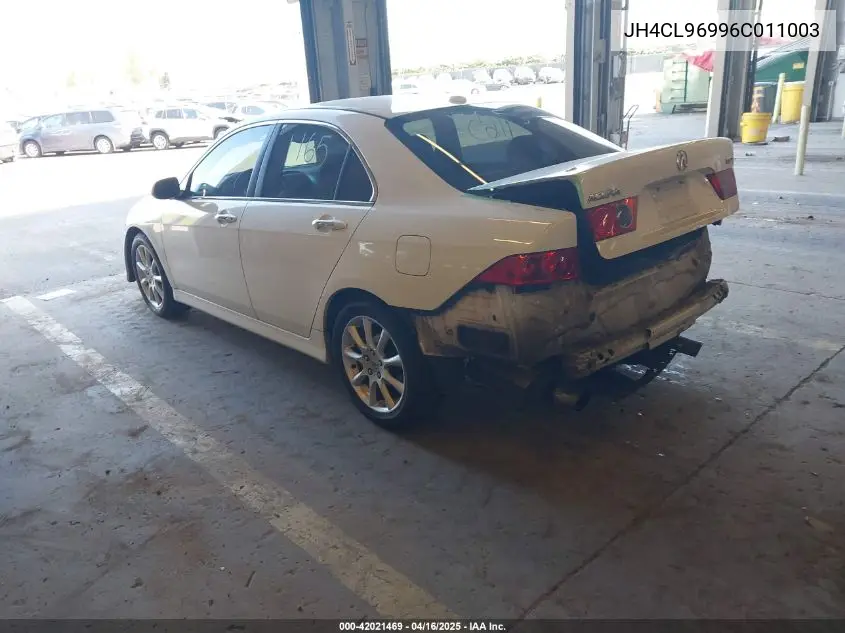 2006 Acura Tsx VIN: JH4CL96996C011003 Lot: 42021469