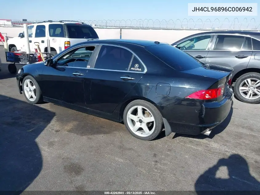 2006 Acura Tsx VIN: JH4CL96896C006942 Lot: 42262503