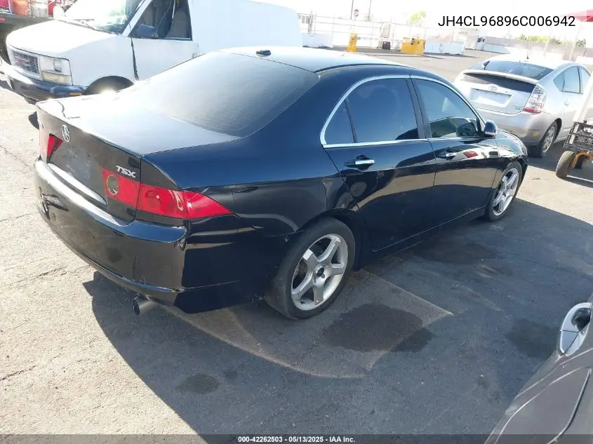 2006 Acura Tsx VIN: JH4CL96896C006942 Lot: 42262503