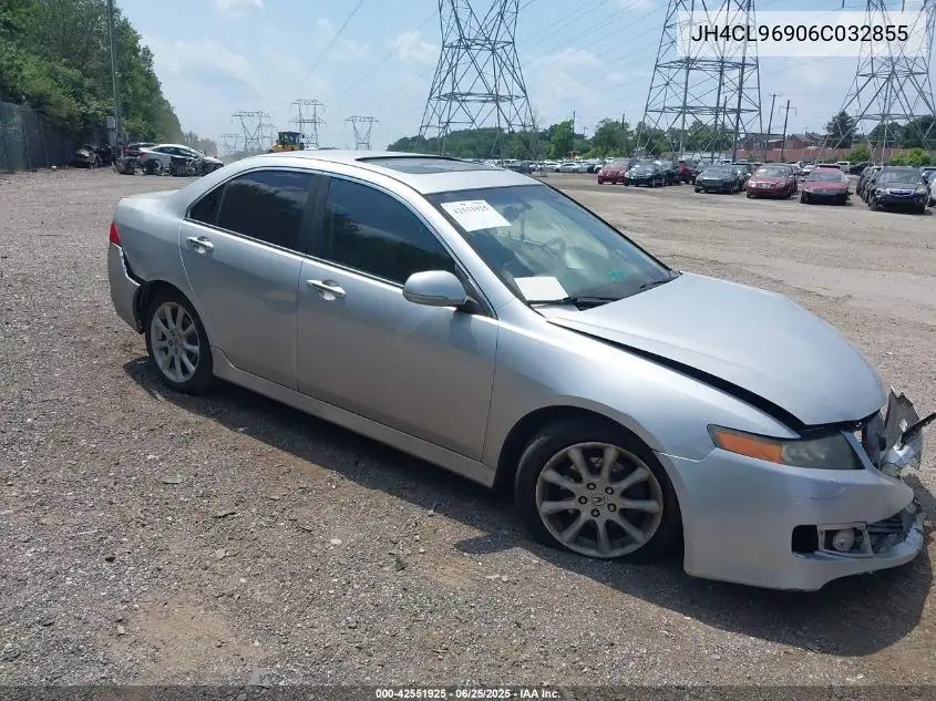 2006 Acura Tsx VIN: JH4CL96906C032855 Lot: 42551925
