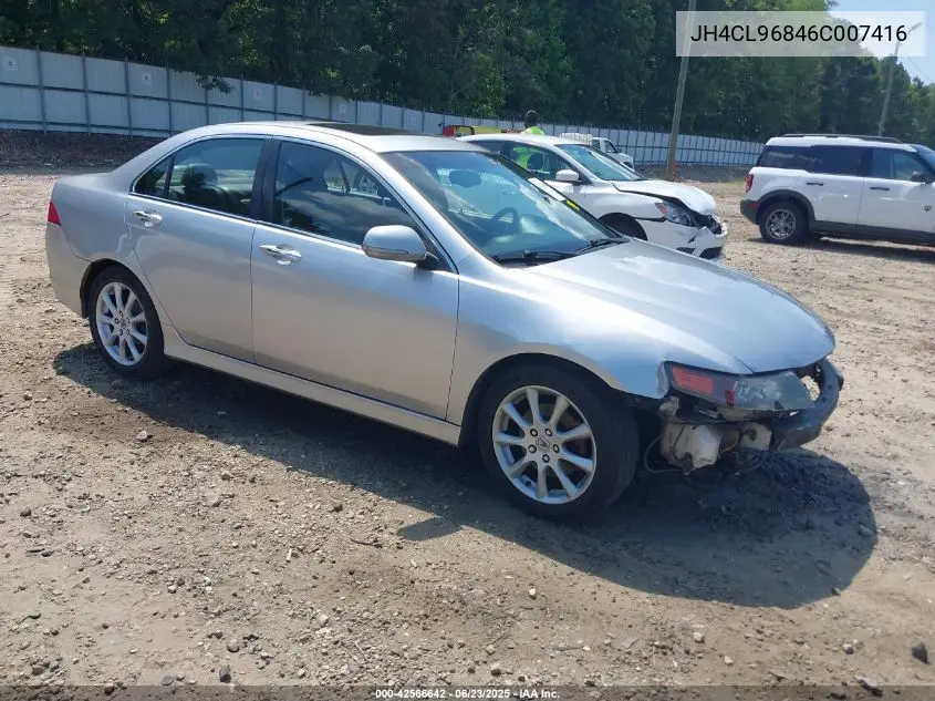 2006 Acura Tsx VIN: JH4CL96846C007416 Lot: 42566642