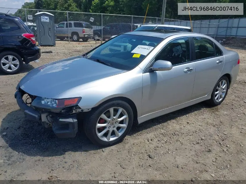 2006 Acura Tsx VIN: JH4CL96846C007416 Lot: 42566642