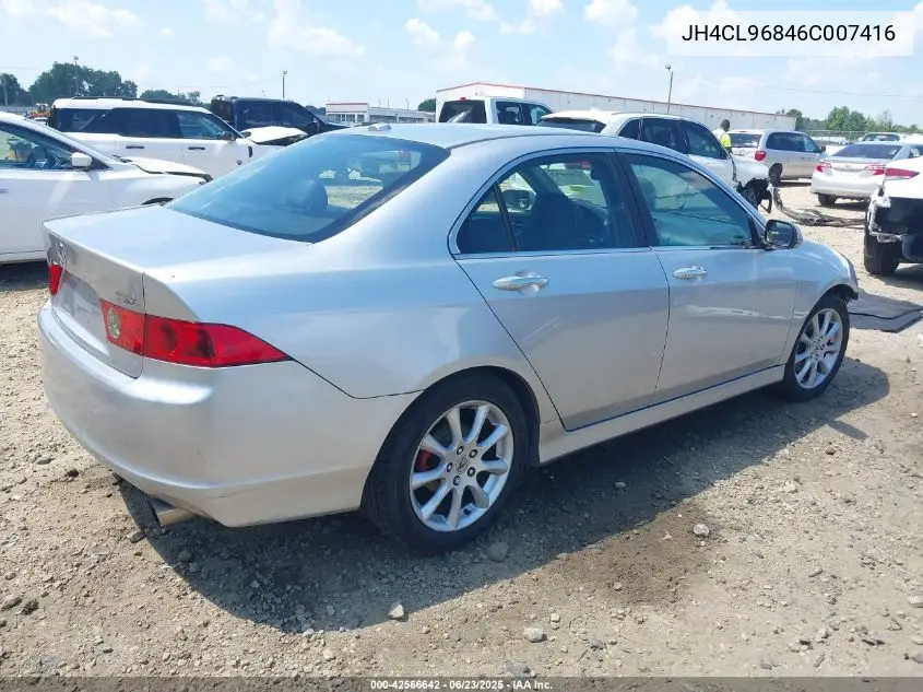 2006 Acura Tsx VIN: JH4CL96846C007416 Lot: 42566642