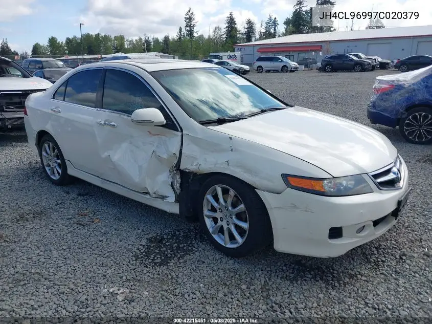 2007 Acura Tsx VIN: JH4CL96997C020379 Lot: 42215451