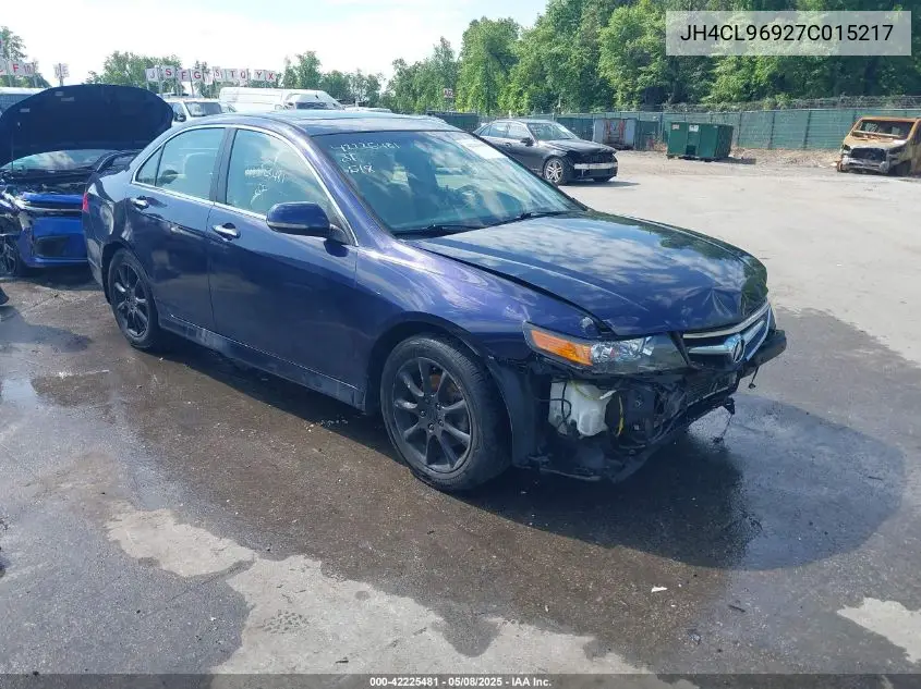 2007 Acura Tsx VIN: JH4CL96927C015217 Lot: 42225481