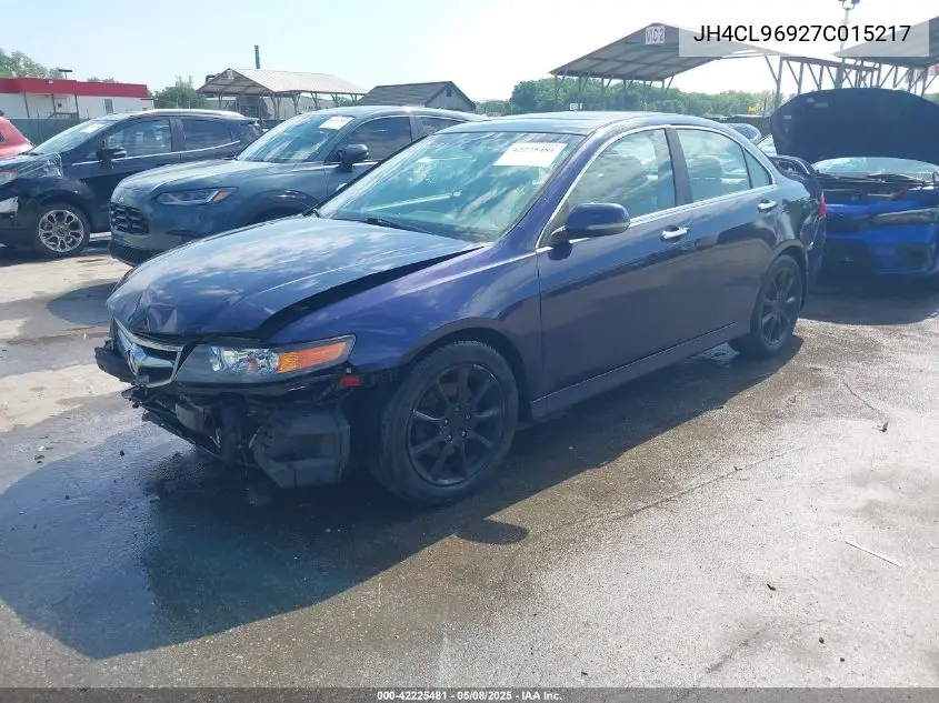 2007 Acura Tsx VIN: JH4CL96927C015217 Lot: 42225481