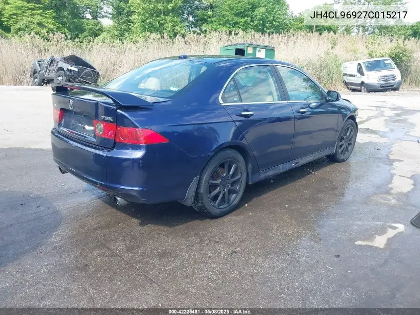 2007 Acura Tsx VIN: JH4CL96927C015217 Lot: 42225481