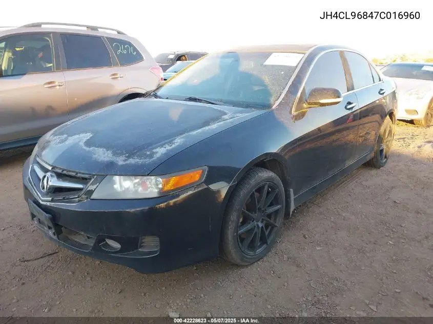 2007 Acura Tsx VIN: JH4CL96847C016960 Lot: 42228623