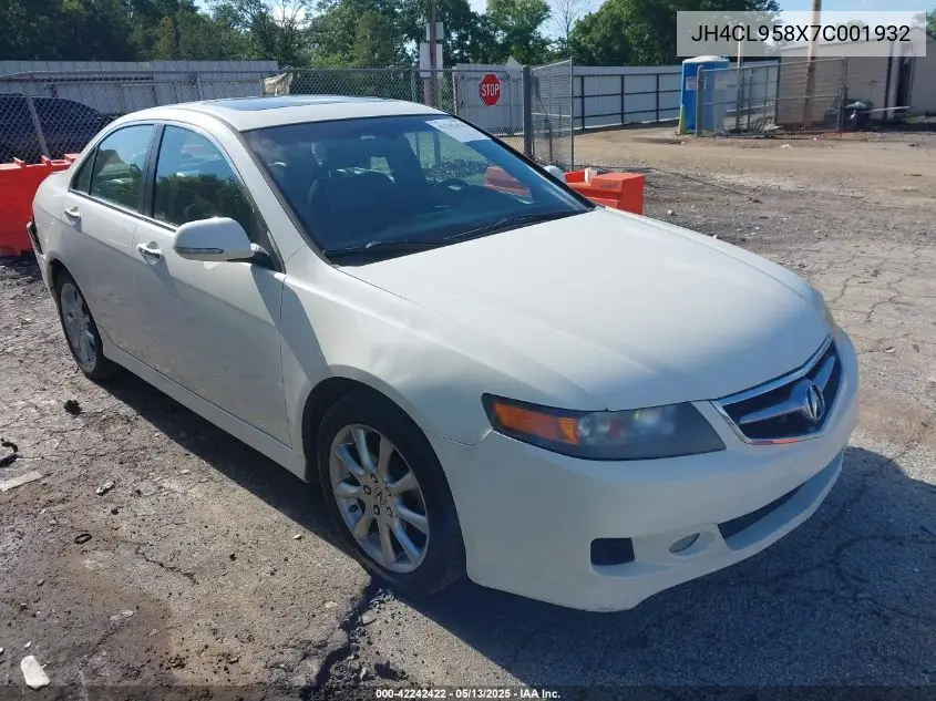 2007 Acura Tsx VIN: JH4CL958X7C001932 Lot: 42242422