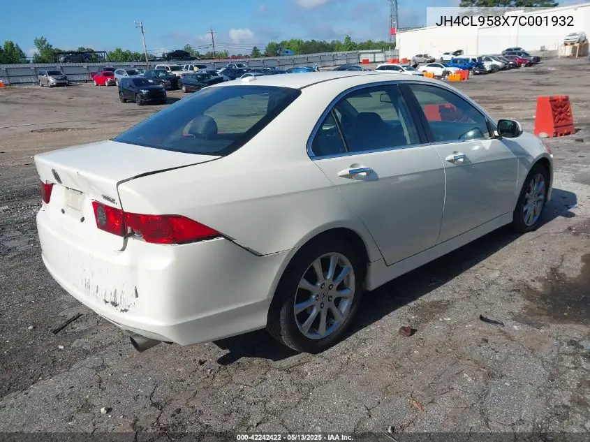 2007 Acura Tsx VIN: JH4CL958X7C001932 Lot: 42242422