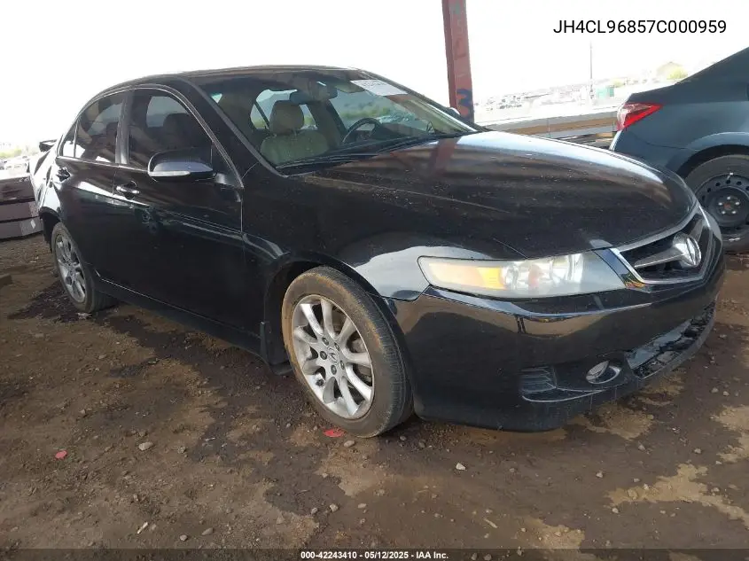 2007 Acura Tsx VIN: JH4CL96857C000959 Lot: 42243410