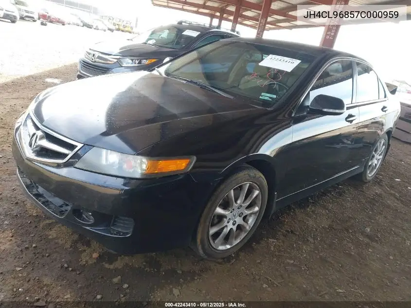 2007 Acura Tsx VIN: JH4CL96857C000959 Lot: 42243410