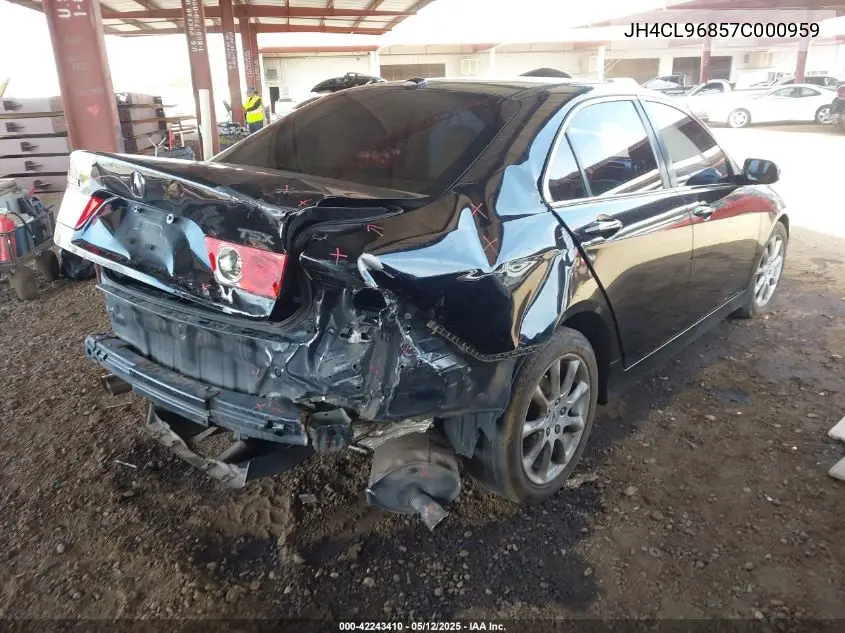 2007 Acura Tsx VIN: JH4CL96857C000959 Lot: 42243410