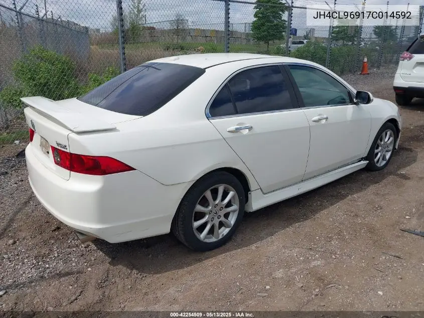 2007 Acura Tsx VIN: JH4CL96917C014592 Lot: 42254509