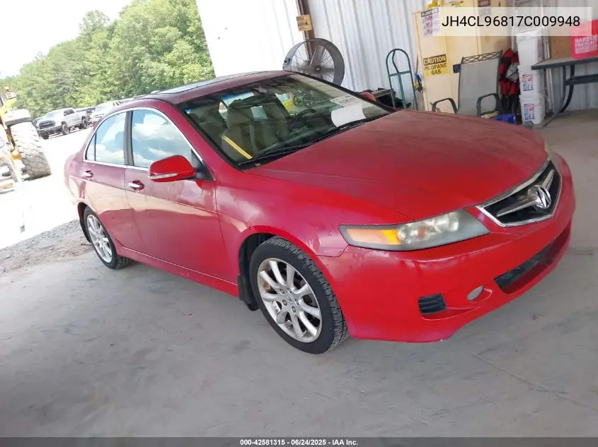 2007 Acura Tsx VIN: JH4CL96817C009948 Lot: 42581315