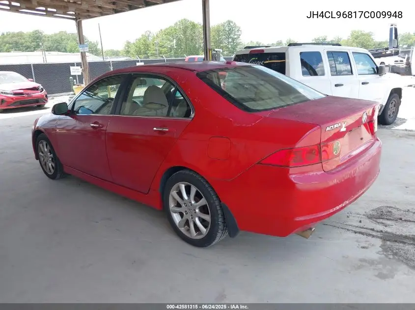 2007 Acura Tsx VIN: JH4CL96817C009948 Lot: 42581315