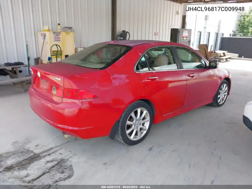 2007 Acura Tsx VIN: JH4CL96817C009948 Lot: 42581315