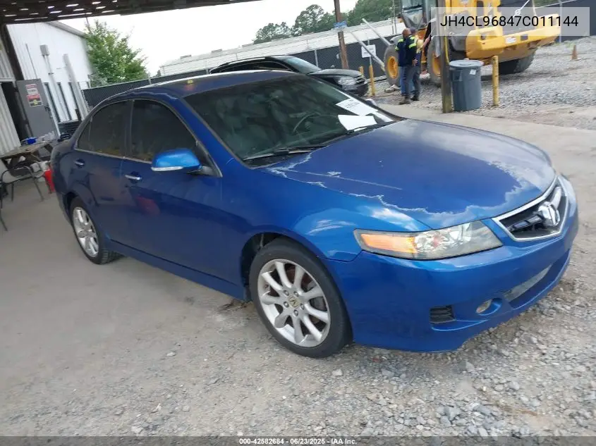2007 Acura Tsx VIN: JH4CL96847C011144 Lot: 42582684