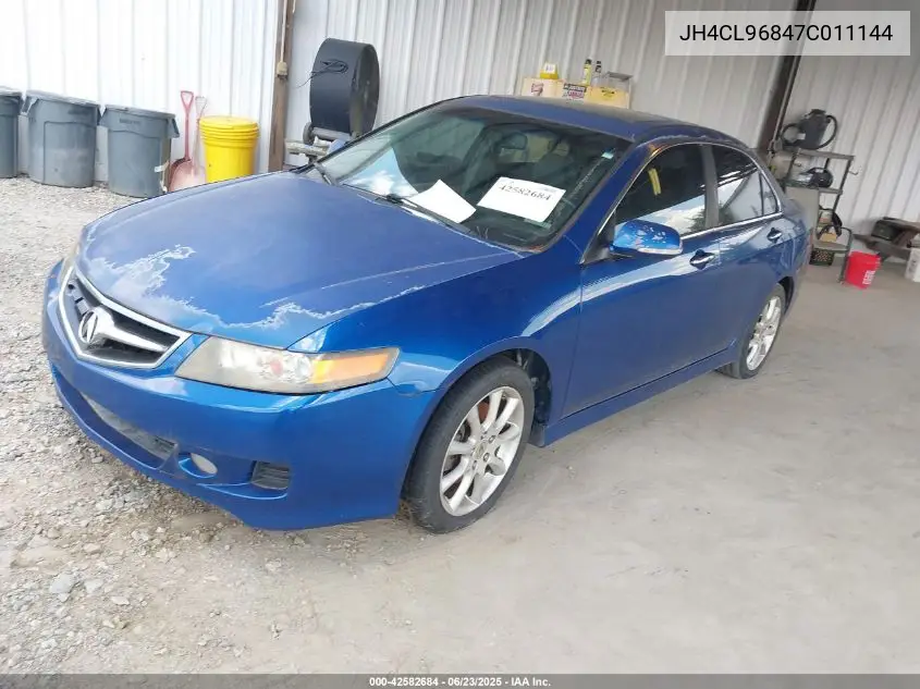 2007 Acura Tsx VIN: JH4CL96847C011144 Lot: 42582684