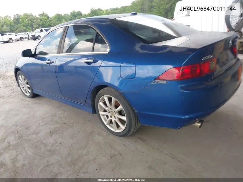 2007 Acura Tsx VIN: JH4CL96847C011144 Lot: 42582684
