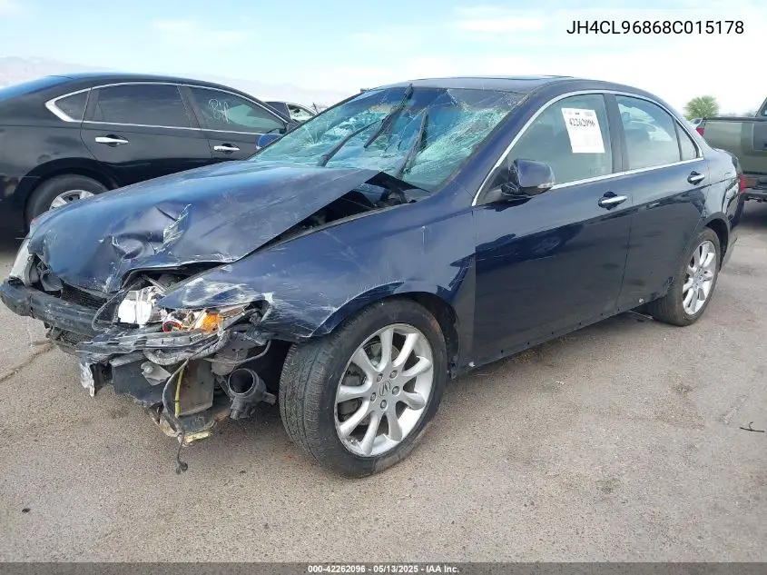 2008 Acura Tsx VIN: JH4CL96868C015178 Lot: 42262096