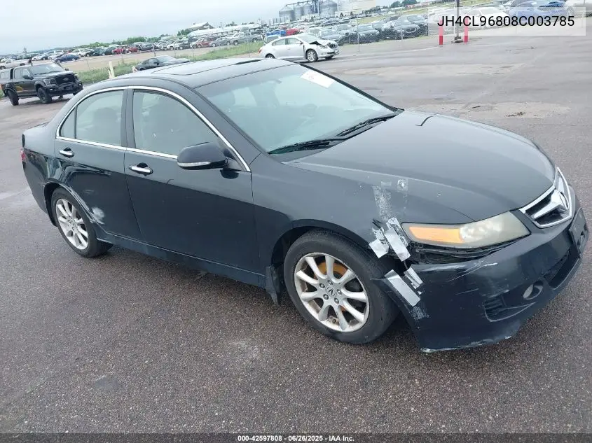 2008 Acura Tsx VIN: JH4CL96808C003785 Lot: 42597808