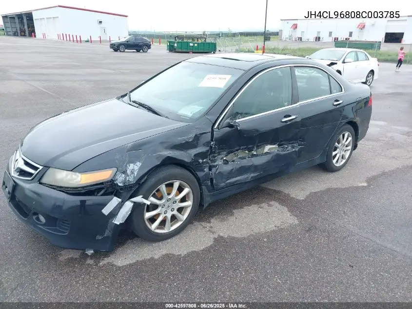 2008 Acura Tsx VIN: JH4CL96808C003785 Lot: 42597808