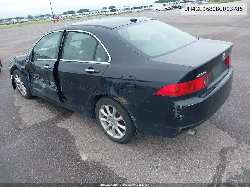 2008 Acura Tsx VIN: JH4CL96808C003785 Lot: 42597808