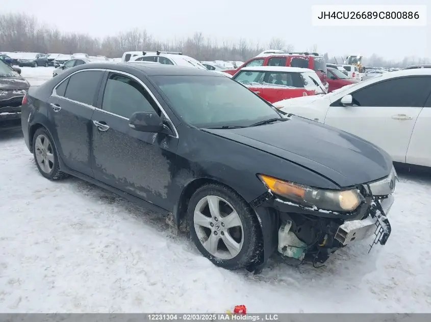 2009 Acura Tsx VIN: JH4CU26689C800886 Lot: 12231304