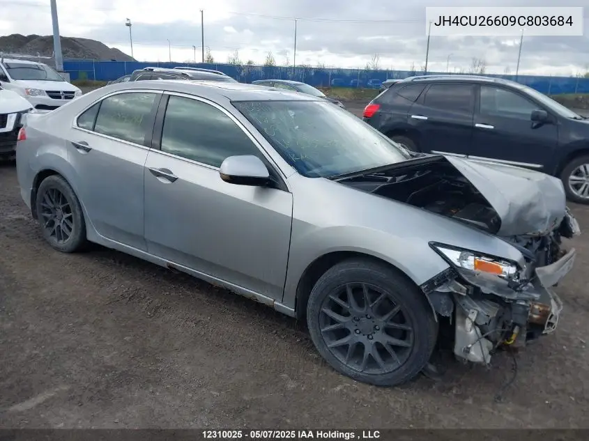2009 Acura Tsx VIN: JH4CU26609C803684 Lot: 12310025