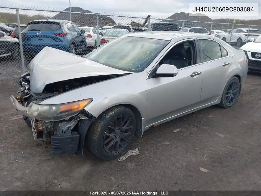 2009 Acura Tsx VIN: JH4CU26609C803684 Lot: 12310025