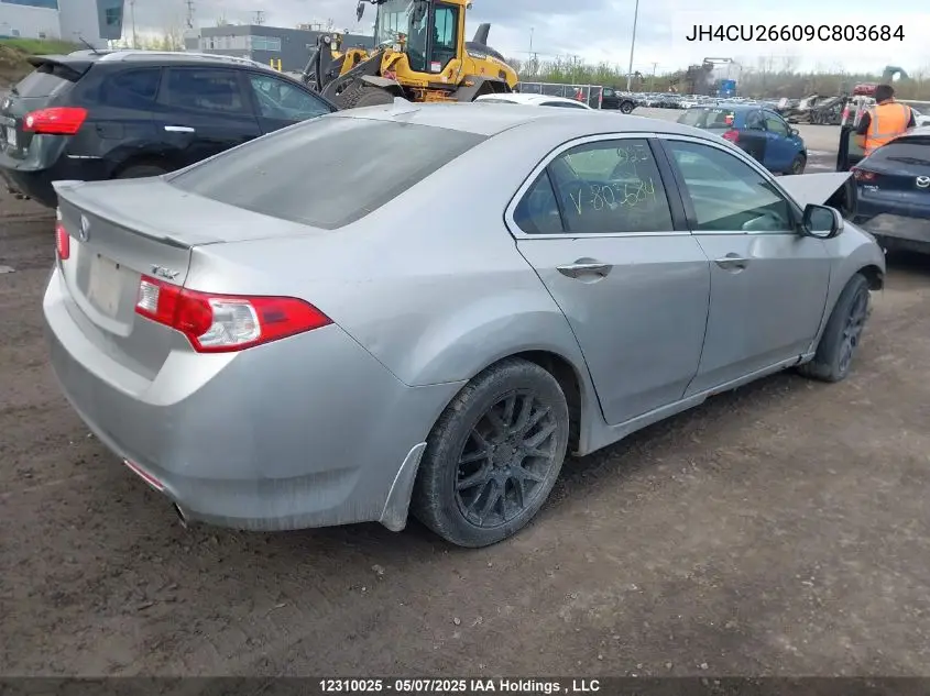 2009 Acura Tsx VIN: JH4CU26609C803684 Lot: 12310025