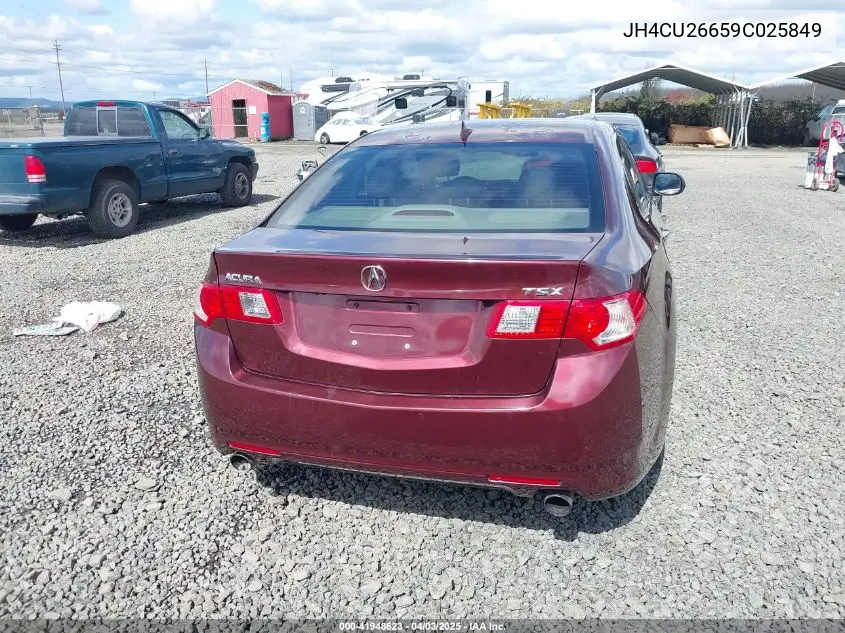 2009 Acura Tsx VIN: JH4CU26659C025849 Lot: 41948623