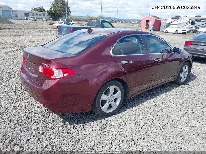 2009 Acura Tsx VIN: JH4CU26659C025849 Lot: 41948623