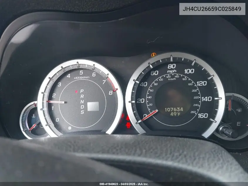 2009 Acura Tsx VIN: JH4CU26659C025849 Lot: 41948623