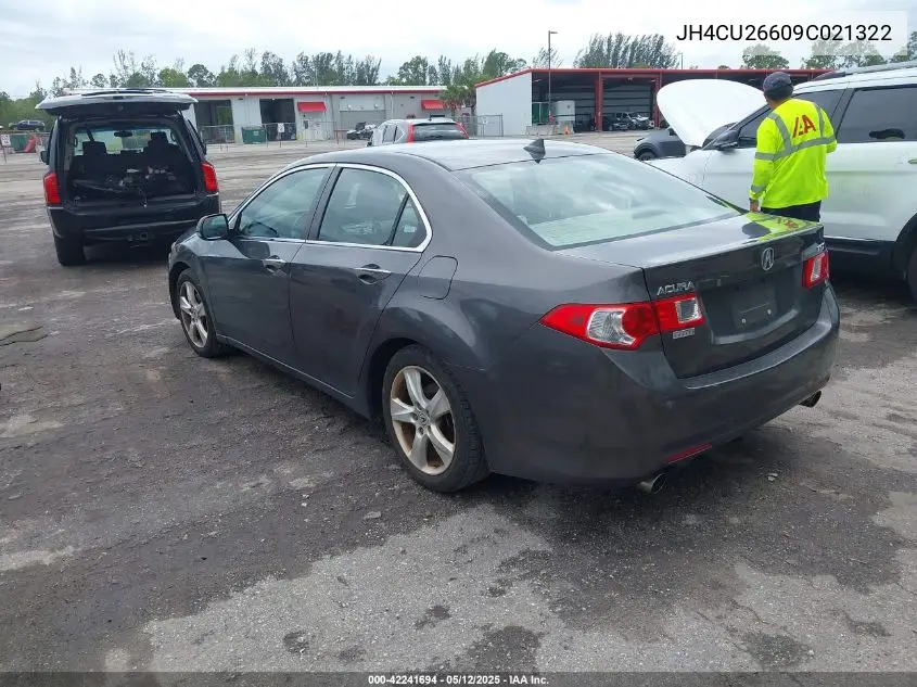 2009 Acura Tsx VIN: JH4CU26609C021322 Lot: 42241694